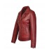 Dames Leren jas Carlo sacchi Jane 2 rood